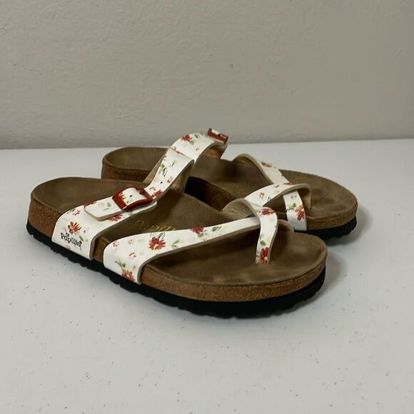Birkenstock Shoes - Papillio by Birkenstock Mayari Pink Floral Sandals Size 38 / 7 US